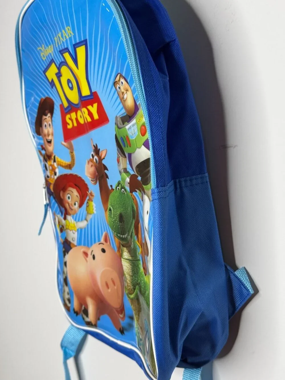Disney Pixar Toy Story Kids Backpack Woody Buzz Jessie Rex Blue NWT